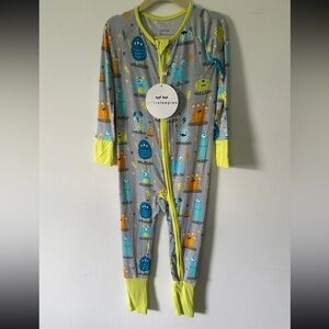Little sleepies grey monster mayhem 2t zippy NWT